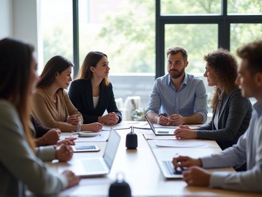 Equipe da Rede Sonora discutindo estratégia